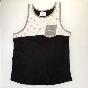 Tank Top with Palm Print